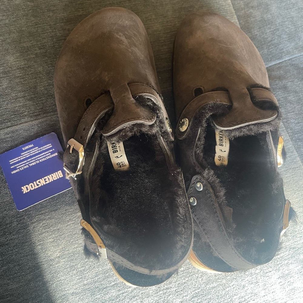 NEW Birkenstock- Tokio Shearling ladies 9-9.5 - Picture 4 of 12